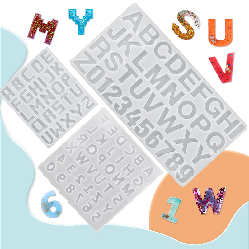 Jewelry Making Uv Resin Kit - Bảng Chữ Cái Nhựa Dính Khuôn