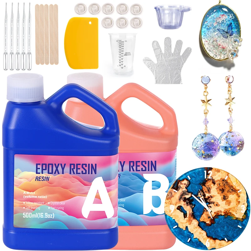 Jewelry Making Uv Resin Kit - Easy Mixing Epoxy Resin Kit Crystal