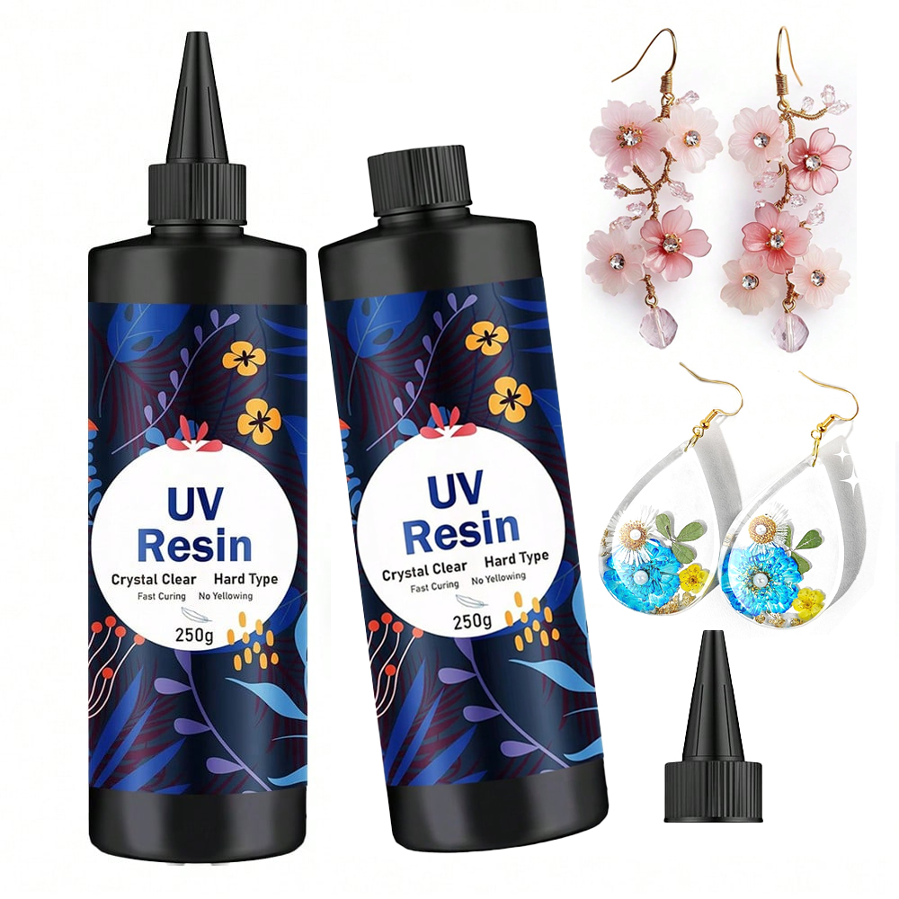 Jewelry Making Uv Resin Kit - 250g/500g UV Resin Clear Hard Glue,