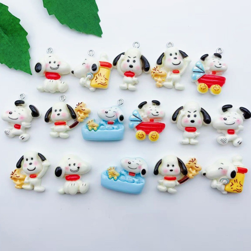 Jewelry Making For Birthday Party - 12pcs resin cartoon dog pendant, DIY