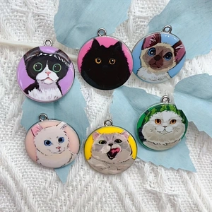 10pcs cartoon animal cat ename - đánh giá và giá Jewelry Making For Birthday Party