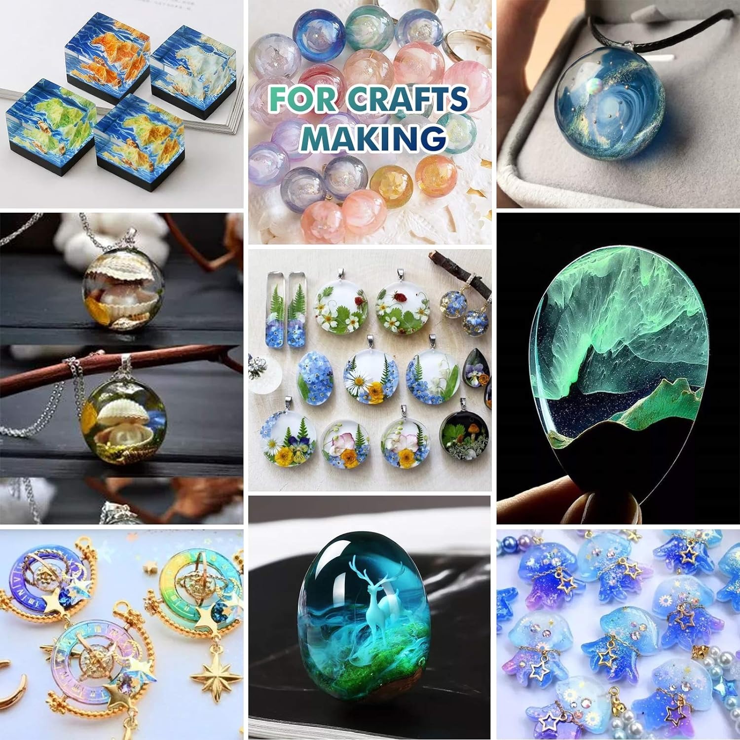 300g UV Resin Clear,Hard,Upgra - đánh giá và giá Jewelry Making Uv Resin Kit