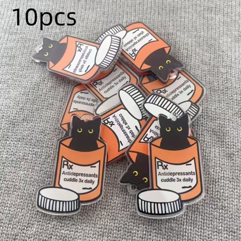 10pcs acrylic medicine cat pen - đánh giá và giá Jewelry Making For Birthday Party