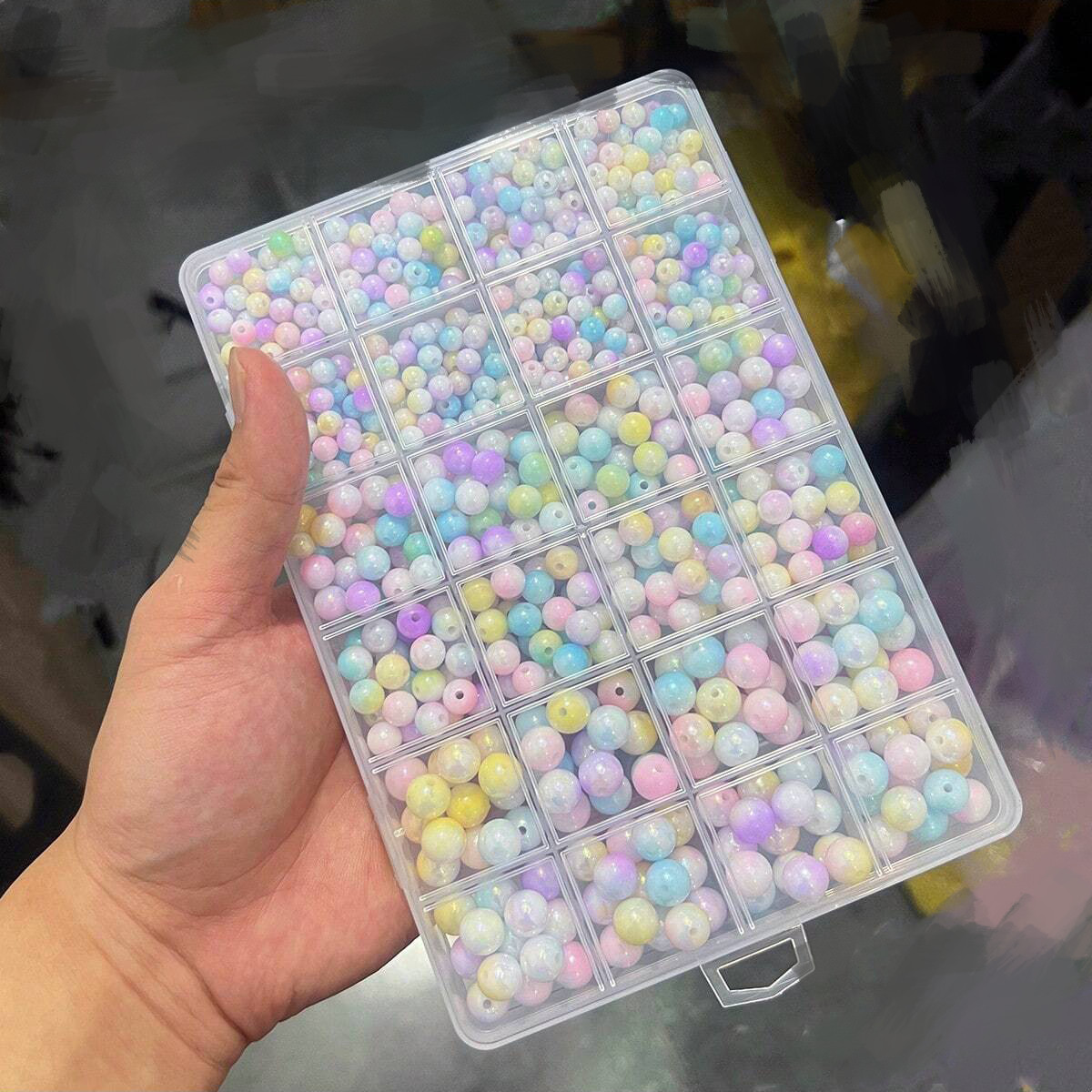 800pcs/24 grid set box 6mm/8mm - đánh giá và giá Jewelry Making For Birthday Party