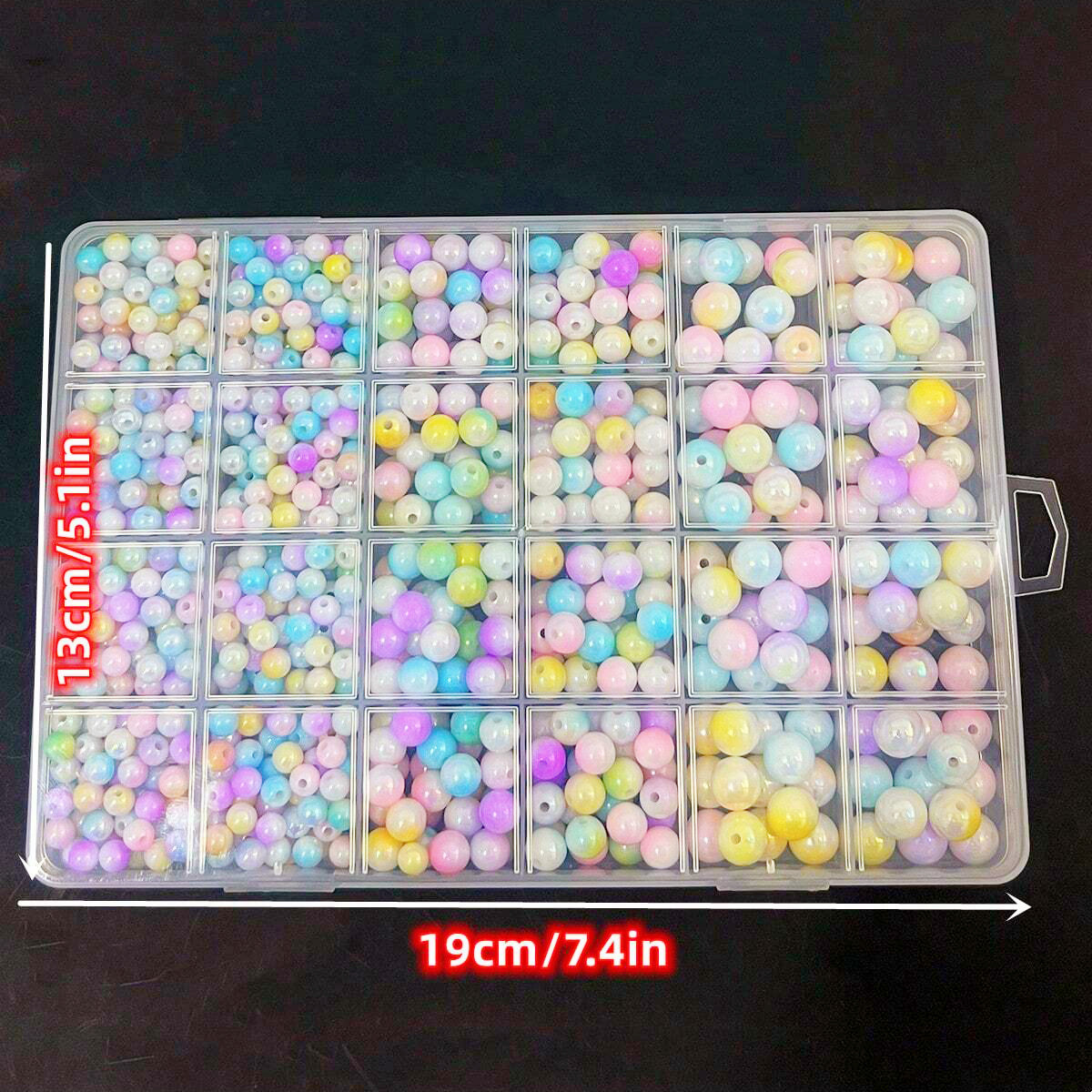 800pcs/24 grid set box 6mm/8mm - đánh giá và giá Jewelry Making For Birthday Party