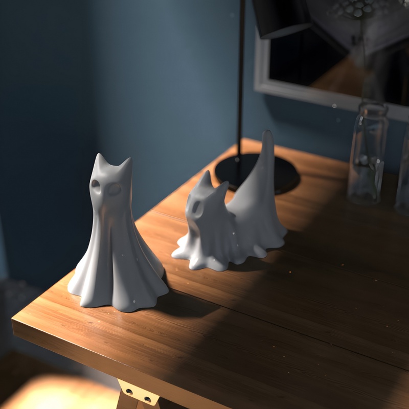 Ghost Cat Halloween Desktop Or - đánh giá và giá Jewelry Making Uv Resin Kit