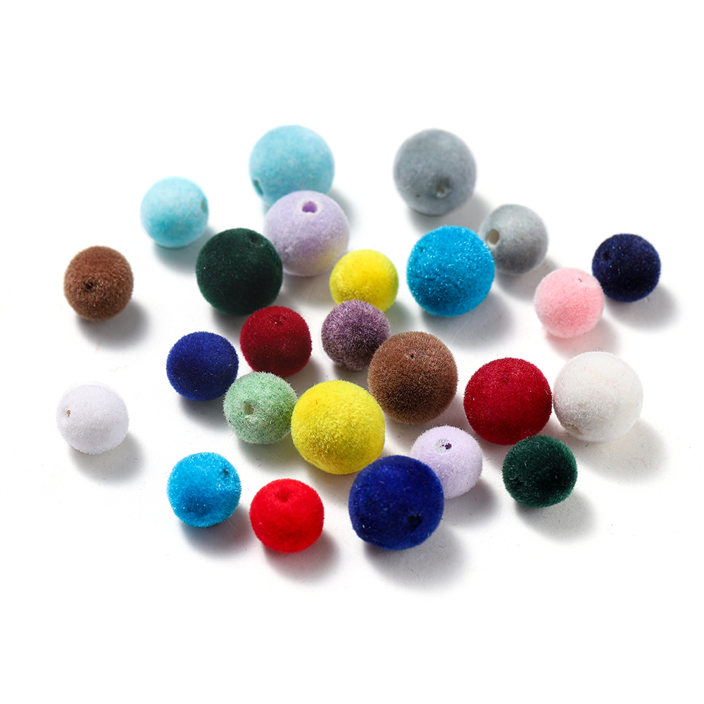30Pcs 8/10mm Colorful Acrylic  - đánh giá và giá Bead Mat Velvet