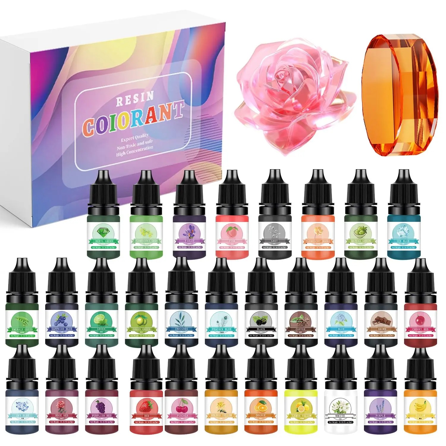 30Colors 5ml Epoxy Resin Pigme - đánh giá và giá Jewelry Making Uv Resin Kit