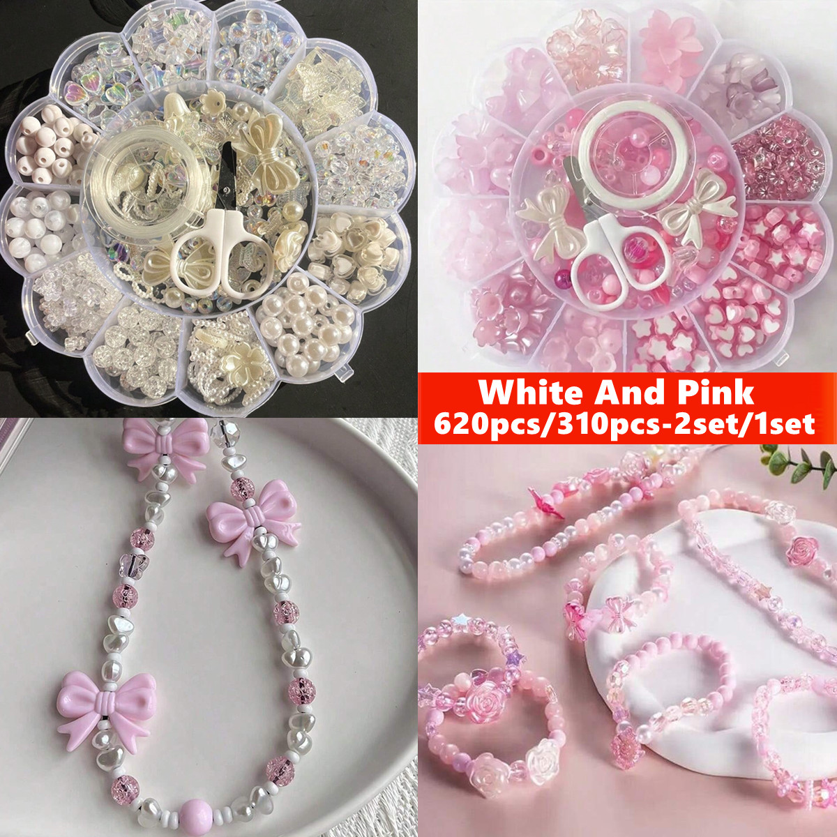 2Set/1Set 13 Grids Acrylic Flo - đánh giá và giá Jewelry Making For Birthday Party