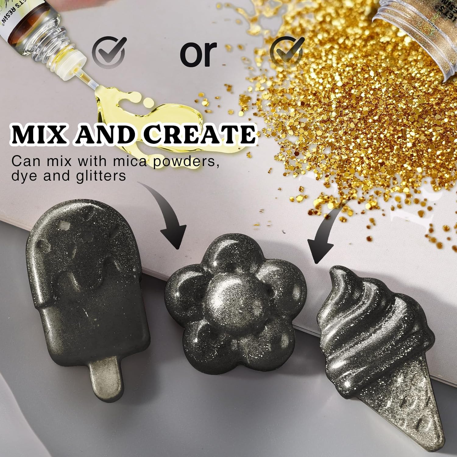 Colored UV Resin100g White& Bl - đánh giá và giá Jewelry Making Uv Resin Kit