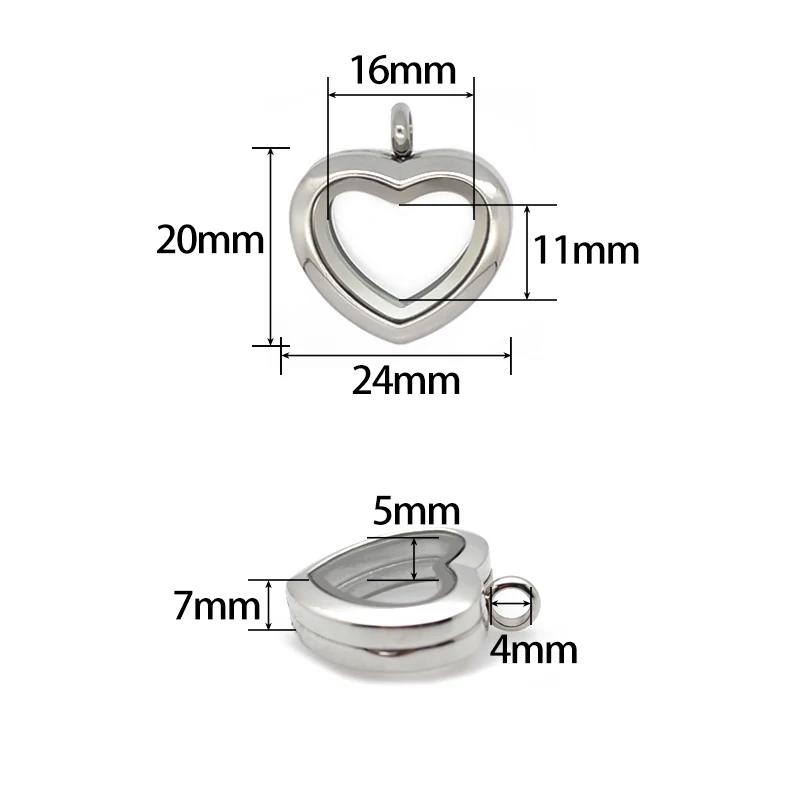 24mm 30mm heart Floating Locke - đánh giá và giá Jewelry Making For Birthday Party