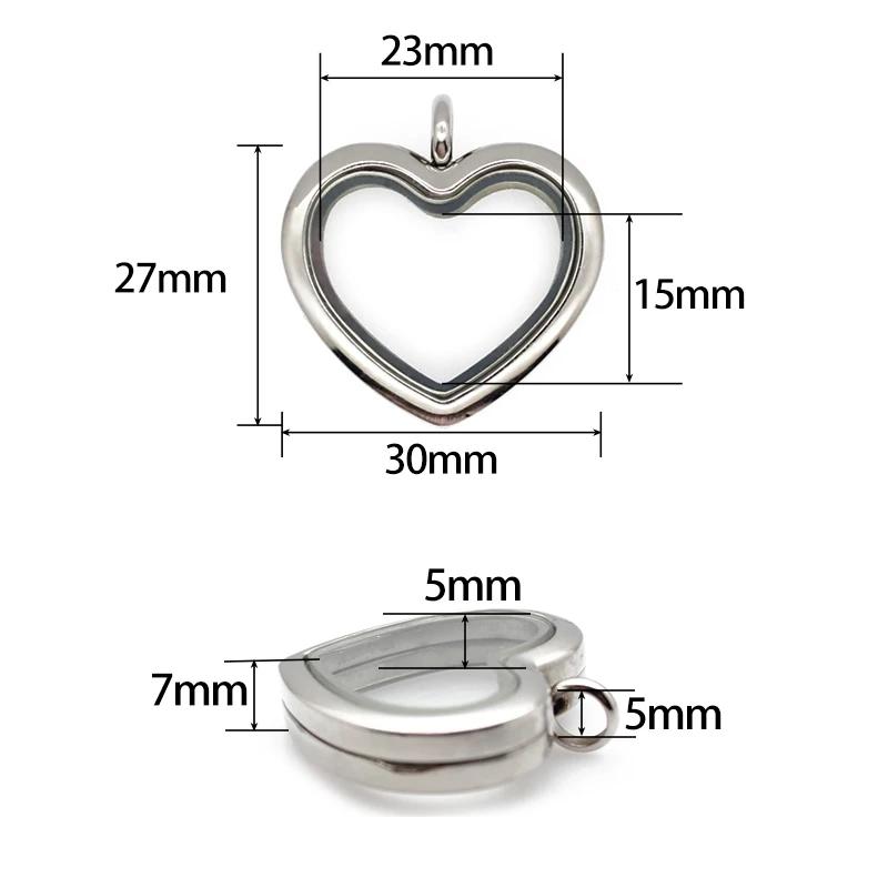 24mm 30mm heart Floating Locke - đánh giá và giá Jewelry Making For Birthday Party