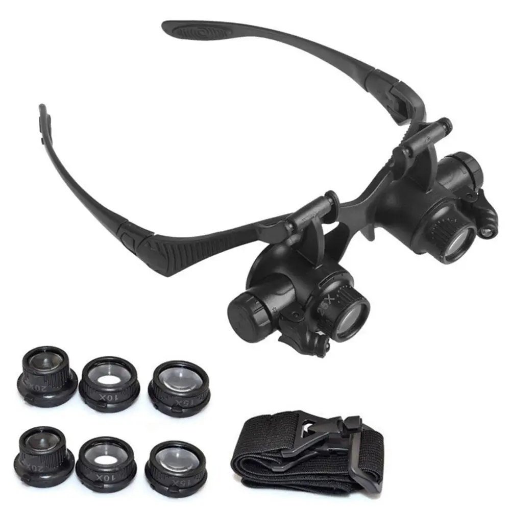 Mới Đầu Đèn LED Kính Phóng Đại - đánh giá và giá Jewelry Making Glasses
