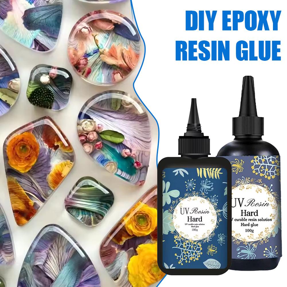1/2Pcs Crystal Clear Hard UV R - đánh giá và giá Jewelry Making Uv Resin Kit