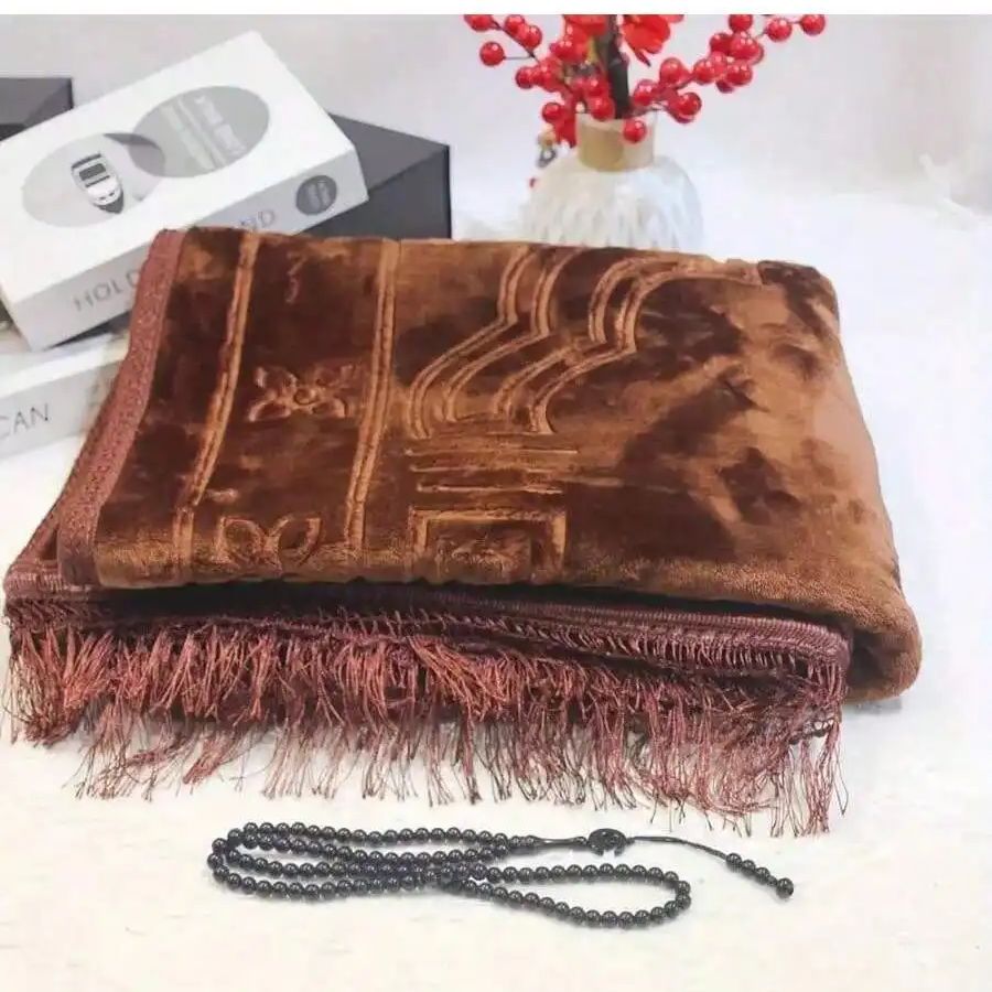 2pcs/1 set Prayer Rug Muslim V - đánh giá và giá Bead Mat Velvet