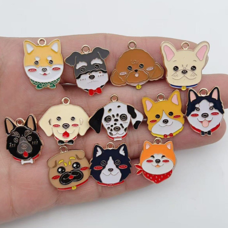 12pcs cartoon pet spotted dog  - đánh giá và giá Jewelry Making For Birthday Party