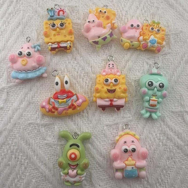 10pcs cartoon resin pendant, D - đánh giá và giá Jewelry Making For Birthday Party